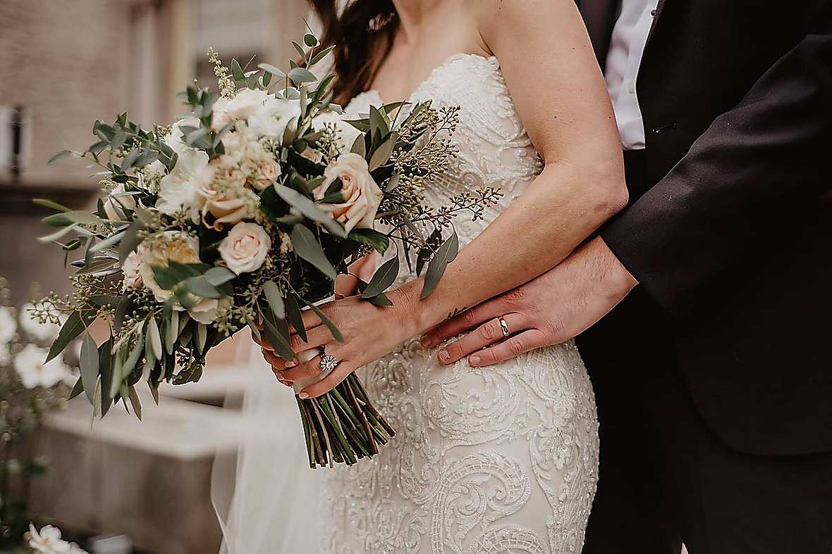 Wedding bouquet detail